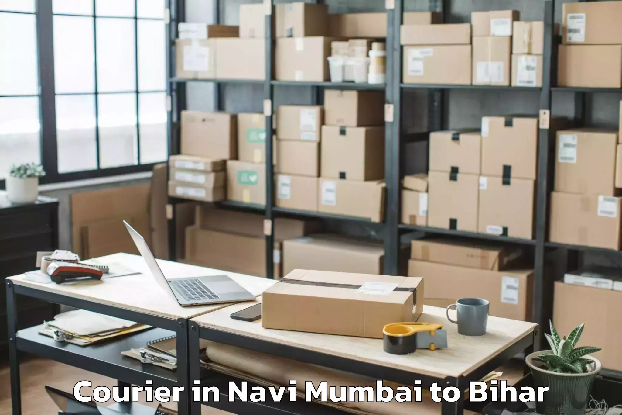 Professional Navi Mumbai to Laukaha Courier